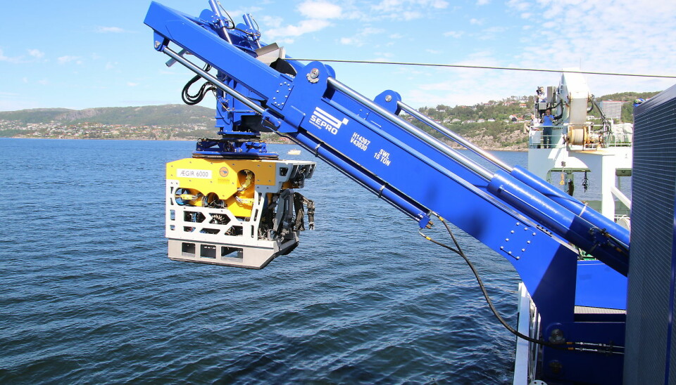 Ægir 6000 er en av svært få forsknings-ROV‘er i verden som kan dykke ned til 6000 meter. Foto: Dag Hellesund