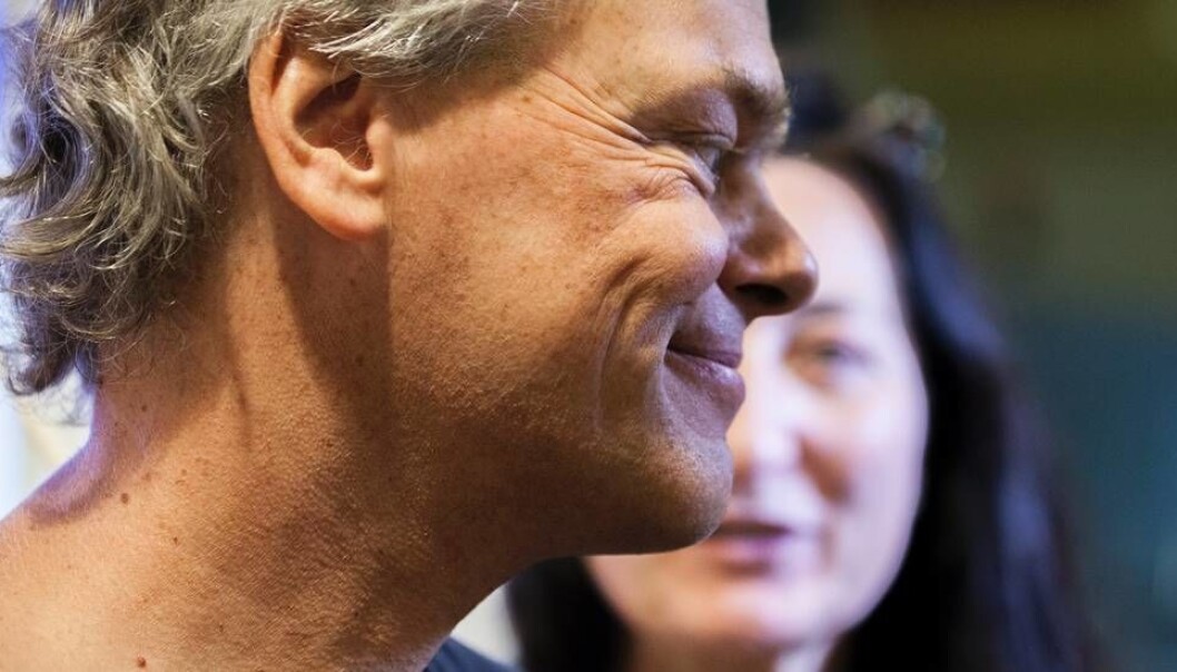 Edvard Moser, her sammen med May-Britt Moser. Edvard Moser, her sammen med May-Britt Moser.