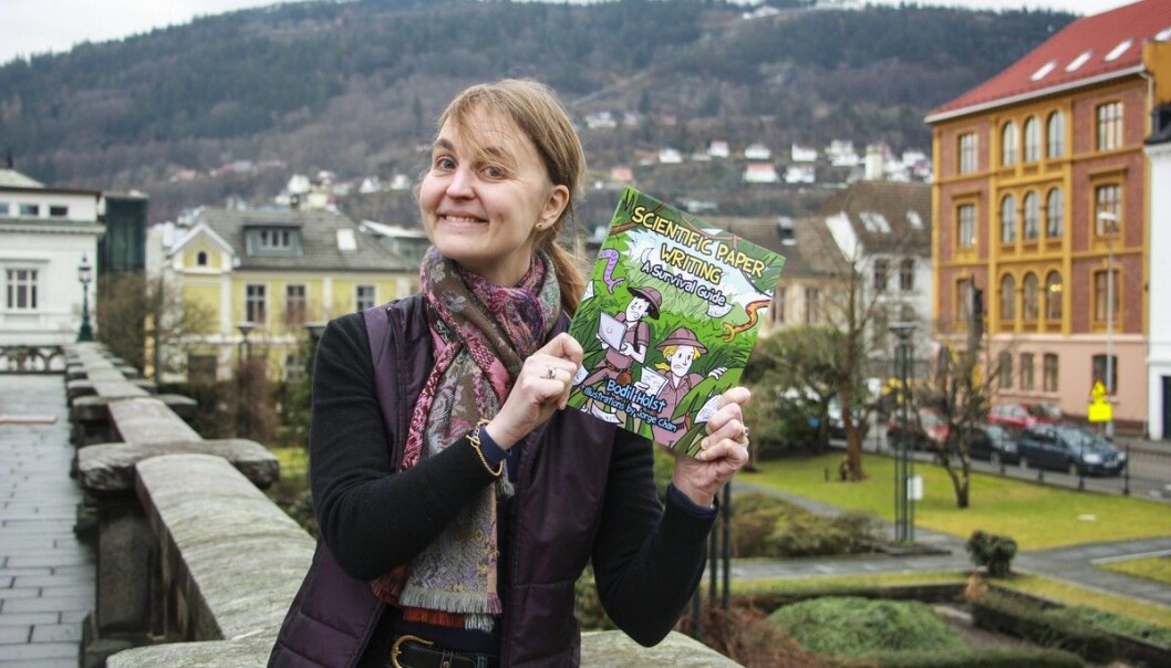 Professor ved Universitetet i Bergen, Bodil Holst, har selv svært gode erfaringer med å få hjelp av konsulenter i arbeidet med å skrive forskningssøknader. Bildet er fra da hun ga ut forskning i tegneserieformat. Professor ved Universitetet i Bergen, Bodil Holst, har selv svært gode erfaringer med å få hjelp av konsulenter i arbeidet med å skrive forskningssøknader. Bildet er fra da hun ga ut forskning i tegneserieformat.