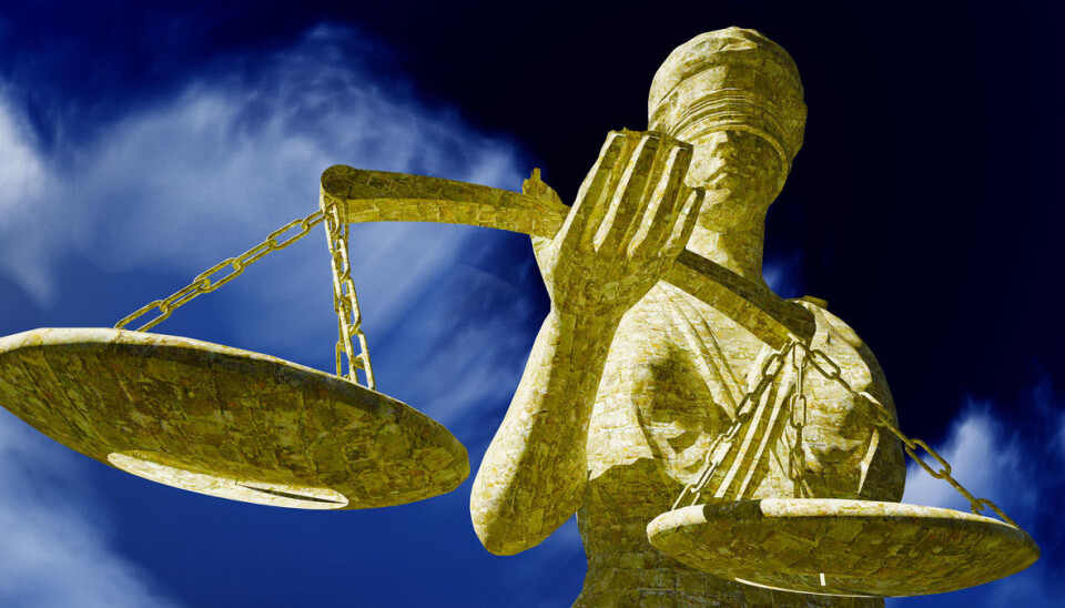 Forskere har laget et nytt verktøy i kampen mot forskningsjuks. Justitia statue