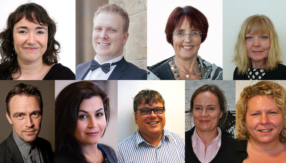 Øvst frå venstre: Toril Ivarsøy, Christian Aadland Matre, Randi Heimvik, Jorunn Skei, Jørgen Melve, Halala Sdik Saed, Frode Randal, Kristin Kalvik og Hege Aarethun.