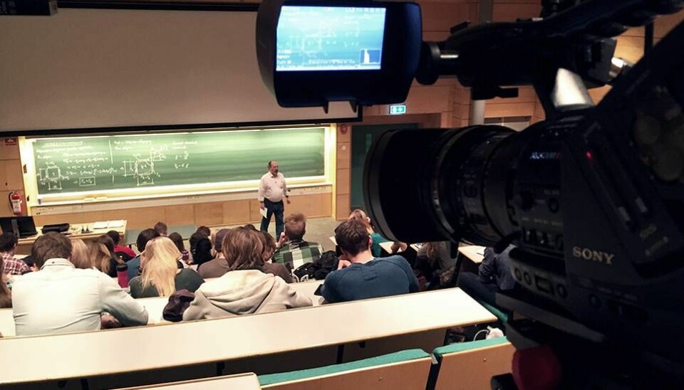 Mange forelesere kjenner på et ubehag ved at en forelesning blir filmet og lagt ut.