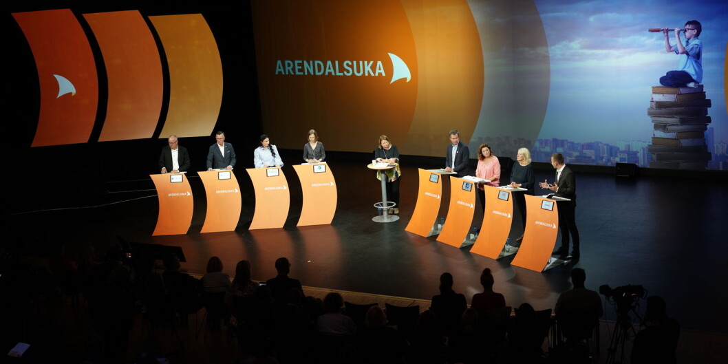 Hoveddebatten på torsdag handlet om framtidens universitet, og var en av rundt 200 arrangementer universitets- og høgskolesektoren sto bak. Foto: Ketil Blom Haugstulen Hoveddebatten på torsdag handlet om framtidens universitet, og var en av rundt 200 arrangementer universitets- og høgskolesektoren sto bak. Foto: Ketil Blom Haugstulen