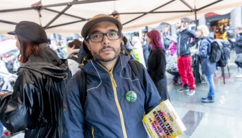 Bare begynnelsen på kampen for klima og handling mot masseutryddelse av arter, mener Saul Mullard i Extinction Rebellion Bergen og seniorforsker ved Christian Michelsens institutt. Foto: Tor Farstad Bare begynnelsen på kampen for klima og handling mot masseutryddelse av arter, mener Saul Mullard i Extinction Rebellion Bergen og seniorforsker ved Christian Michelsens institutt. Foto: Tor Farstad