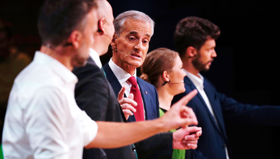 Trondheim 6. september 2019: Jonas Gahr Støre (Ap) under partilederdebatten p NRK fredag kveld. Foto: Ole Martin Wold / NTB scanpix Trondheim 6. september 2019: Jonas Gahr Støre (Ap) under partilederdebatten p NRK fredag kveld. Foto: Ole Martin Wold / NTB scanpix