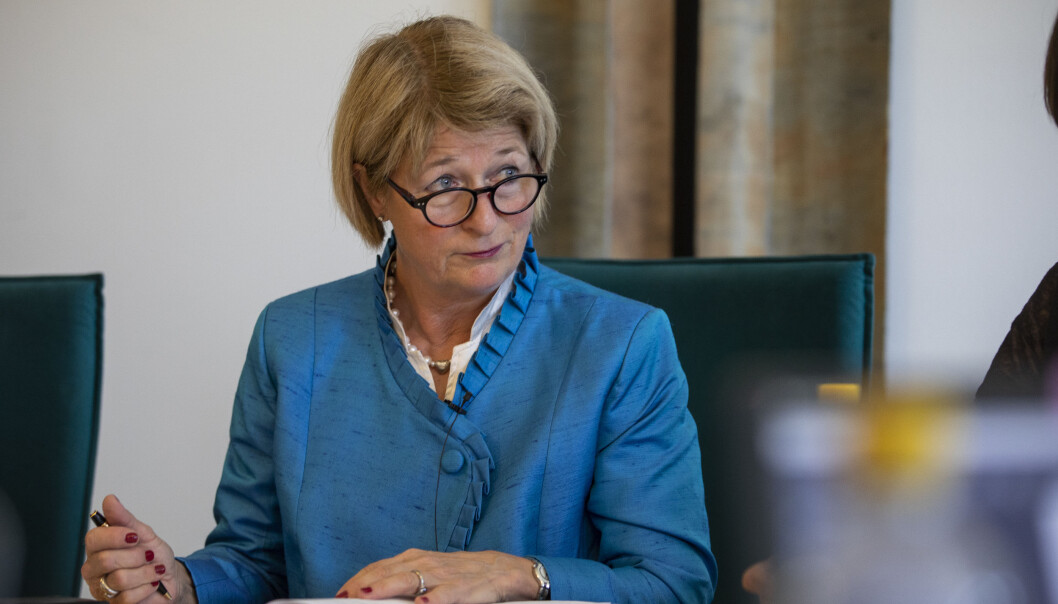 UiT-rektor Anne Husebekk skal nå møte statsråd Iselin Nybø. Foto: David Jensen/UiT UiT-rektor Anne Husebekk skal nå møte statsråd Iselin Nybø. Foto: David Jensen/UiT