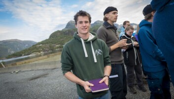 Lucien Goulet (20) har dratt frå Grenoble til Bergen for å studere geofarer. Foto: Tor Farstad Lucien Goulet (20) har dratt frå Grenoble til Bergen for å studere geofarer. Foto: Tor Farstad
