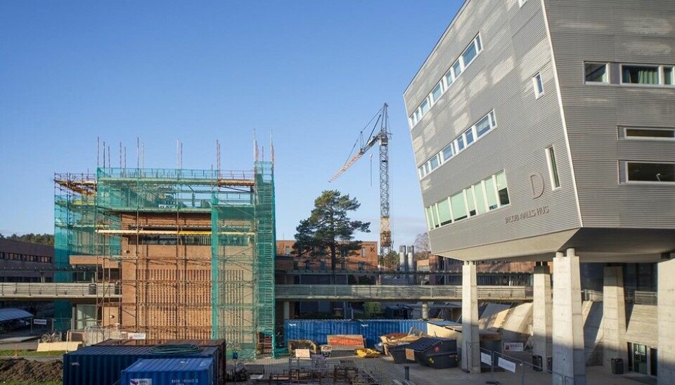 Flere av byggene ved Universitetet i Agder får nye toppetasjer. Foto: Saara Ojanen/UiA