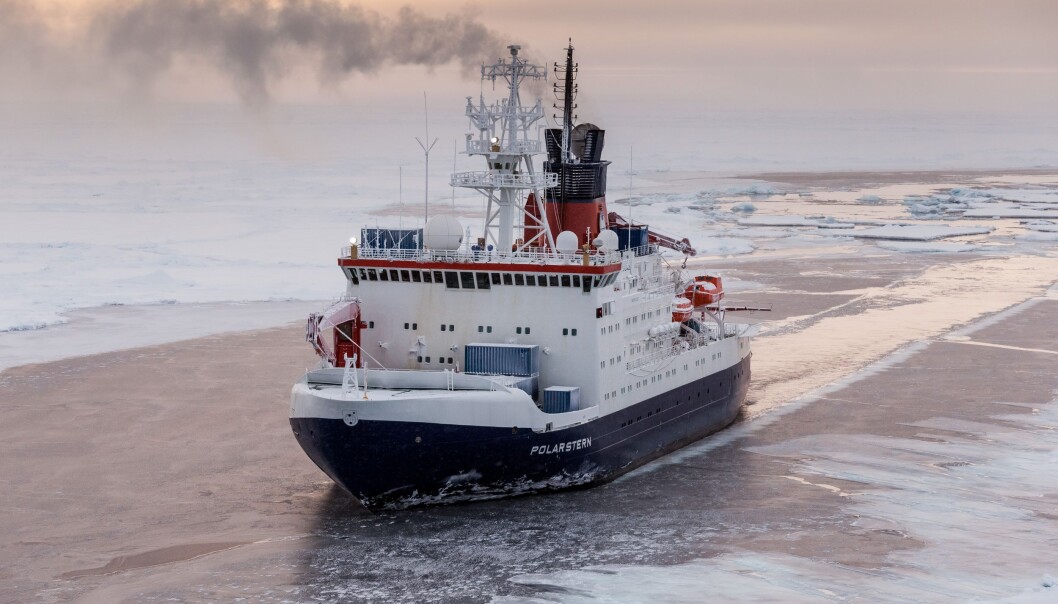 Det tyske forskingsskipet Polarstern skal frysa fast i isen. Foto: Alfred-Wegener-Institut / Mario Hoppmann Det tyske forskingsskipet Polarstern skal frysa fast i isen. Foto: Alfred-Wegener-Institut / Mario Hoppmann