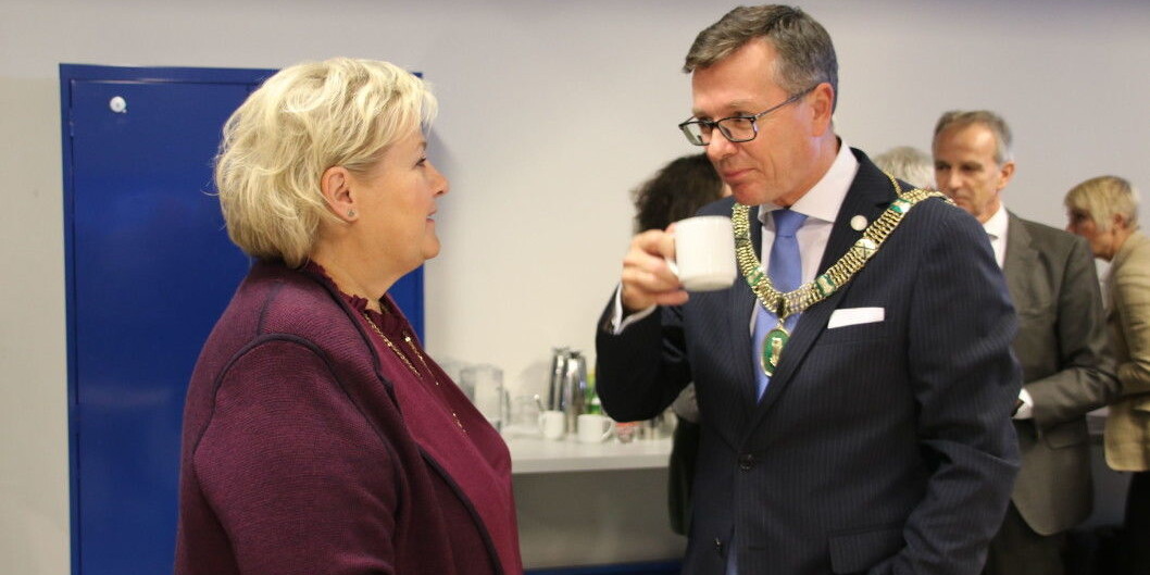Rektor ved Universitetet i Bergen, Dag Rune Olsen, var blant universitetstoppene som møtte statsminister Erna Solberg på møtet om havvind i Bergen nylig. Foto: Dag Hellesund Rektor ved Universitetet i Bergen, Dag Rune Olsen, var blant universitetstoppene som møtte statsminister Erna Solberg på møtet om havvind i Bergen nylig. Foto: Dag Hellesund