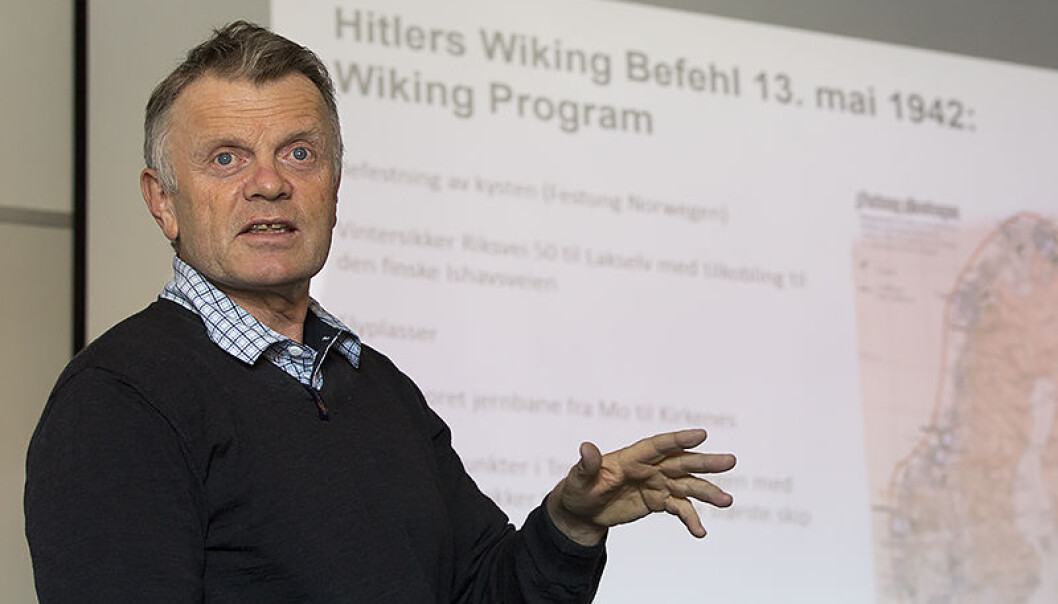 — Jeg er utrygg og redd for hva som kan skje etter at Universitetsavisa i går viste at rektor i praksis gir Fate of Nations den største delen av ansvaret for arbeidsmiljøproblemene, sier professor Hans Otto Førland som leder forskningsgruppen som nå skal flyttes ut fra Institutt for historiske studier på NTNU. Foto: Stig Brøndbo/UiT — Jeg er utrygg og redd for hva som kan skje etter at Universitetsavisa i går viste at rektor i praksis gir Fate of Nations den største delen av ansvaret for arbeidsmiljøproblemene, sier professor Hans Otto Førland som leder forskningsgruppen som nå skal flyttes ut fra Institutt for historiske studier på NTNU. Foto: Stig Brøndbo/UiT