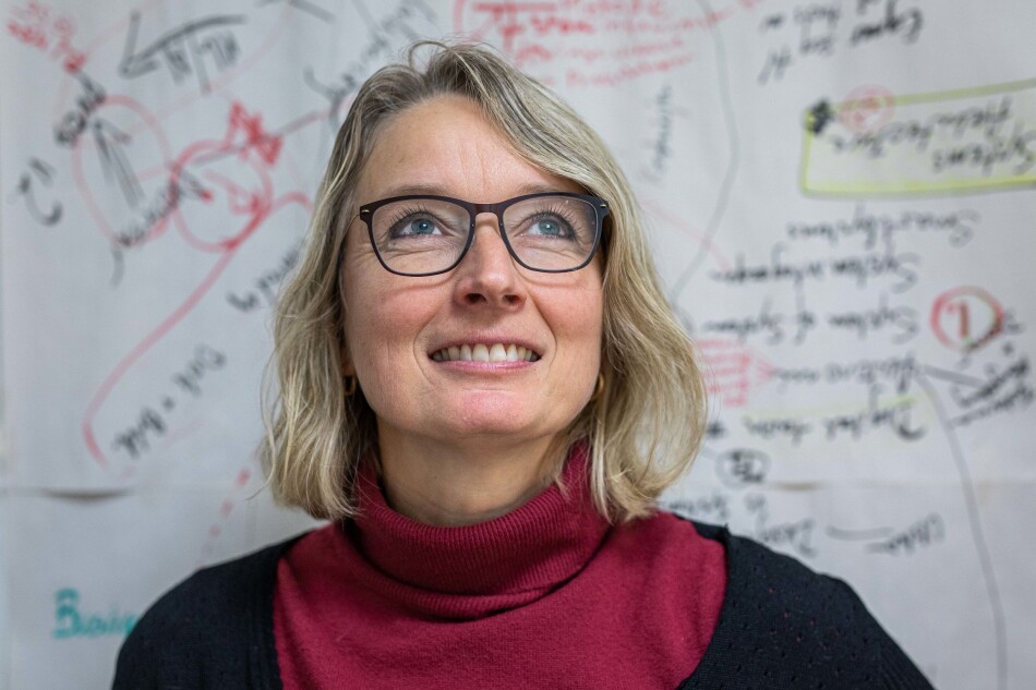 Kristin Falk er førsteamanuensis på Universitetet i Sørøst-Norge og har et gaveprofessorat fra Buskerud fylkeskommune ut året. Foto: Siri Øverland Eriksen Kristin Falk er førsteamanuensis på Universitetet i Sørøst-Norge og har et gaveprofessorat fra Buskerud fylkeskommune ut året. Foto: Siri Øverland Eriksen