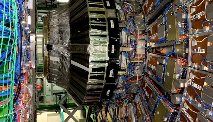 CMS, en av de fire detektorene ved Cern. Foto: Espen Løkeland-Stai CMS, en av de fire detektorene ved Cern. Foto: Espen Løkeland-Stai