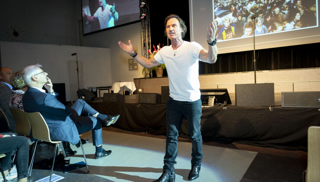 Petter Stordalen under et foredrag på NHH tidligere i år. Foto: Tor Farstad Petter Stordalen under et foredrag på NHH tidligere i år. Foto: Tor Farstad