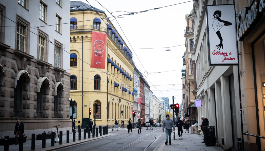 Høgskolen Kristianias bygg i Kirkegata i Oslo sentrum. Foto: Torkjell Trædal Høgskolen Kristianias bygg i Kirkegata i Oslo sentrum. Foto: Torkjell Trædal