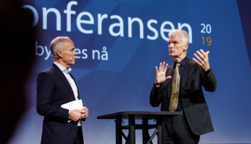 Andreas Schleicher i samtale med kunnskaps- og integreringsminister Jan Tore Sanner. Foto: Kilian Munch/Virke Andreas Schleicher i samtale med kunnskaps- og integreringsminister Jan Tore Sanner. Foto: Kilian Munch/Virke