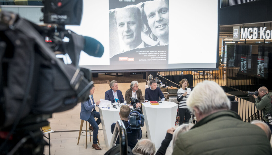 Fra pressekonferansen der den nye boka om politvoldsakene i Bergen ble presentert. Foto: Tor Farstad Fra pressekonferansen der den nye boka om politvoldsakene i Bergen ble presentert. Foto: Tor Farstad