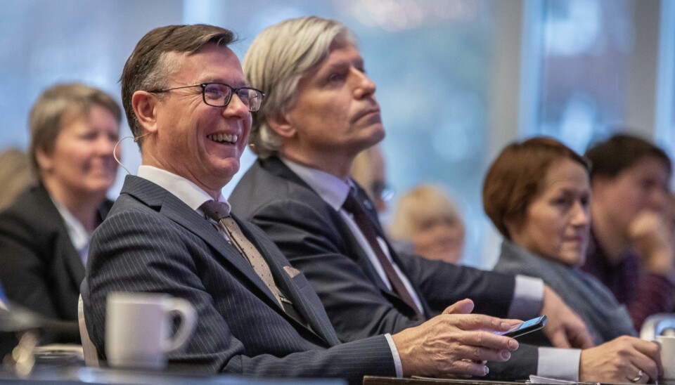 Dag Rune Olsen. Her sammen med Ola Elvestuen, klima- og miljøminister. Foto: Siri Øverland Eriksen