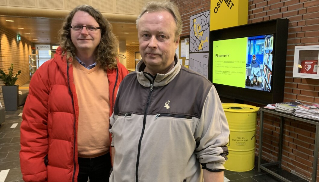 Bjørn Smestad og Kim Gunnar Helsvig, skoleforskere og lærerutdannere på OsloMet. Foto: Eva Tønnessen Bjørn Smestad og Kim Gunnar Helsvig, skoleforskere og lærerutdannere på OsloMet. Foto: Eva Tønnessen