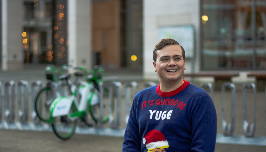 Andreas Trohjell, leder for Studentparlamentet ved Universitetet i Bergen, ønsker seg opptak av forelesninger til jul. Foto: Andreas Trohjell, leder for Studentparlamentet ved Universitetet i Bergen, ønsker seg opptak av forelesninger til jul. Foto: