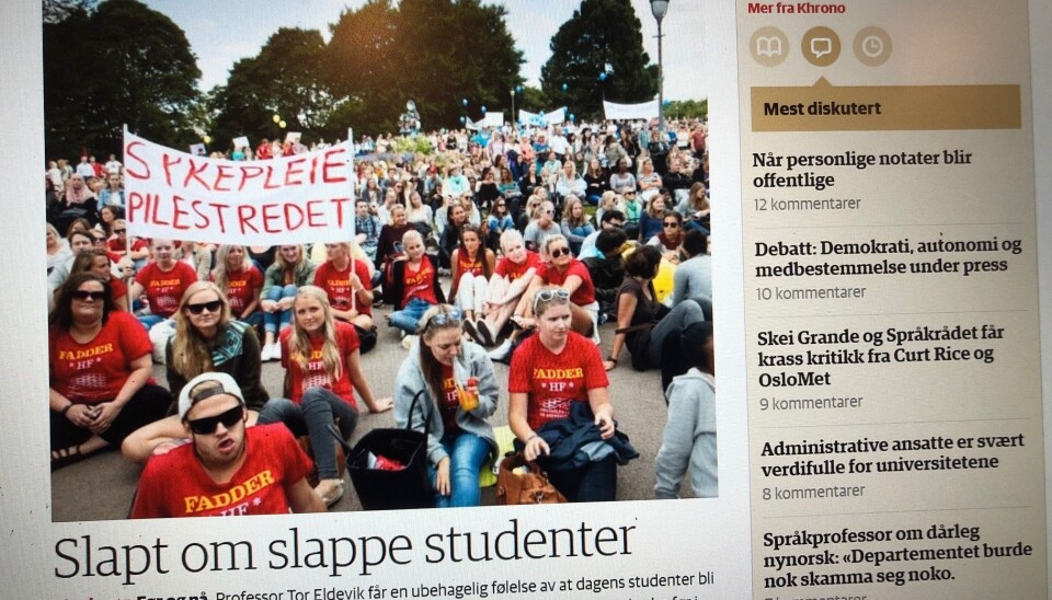 Skjermdump fra Khronos debattseksjon.