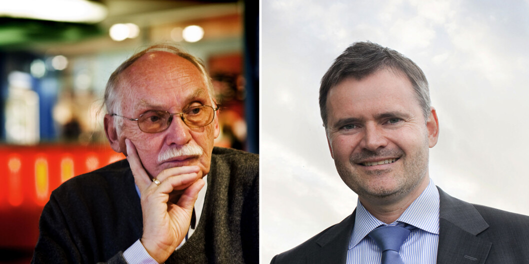 Rolf Skår (til venstre) og Hans Ivar Robinson er blant de som har investert i flere selskaper som TTO-ene har vært med å starte opp. Foto: Per Ståle Bugjerde og Birk Venture. Rolf Skår (til venstre) og Hans Ivar Robinson er blant de som har investert i flere selskaper som TTO-ene har vært med å starte opp. Foto: Per Ståle Bugjerde og Birk Venture.