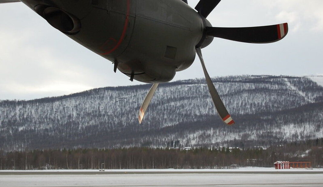 Flyene har stått på bakken ved UiTs flyskole i Bardufoss Flyene har stått på bakken ved UiTs flyskole i Bardufoss