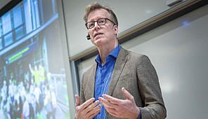 Oslo 2020-01-23- Allmøte på OsloMet avdeling Kjeller angående flytting eller ikke. Curt Rice styrer møtet. Foto: Siri Øverland Eriksen Oslo 2020-01-23- Allmøte på OsloMet avdeling Kjeller angående flytting eller ikke. Curt Rice styrer møtet. Foto: Siri Øverland Eriksen