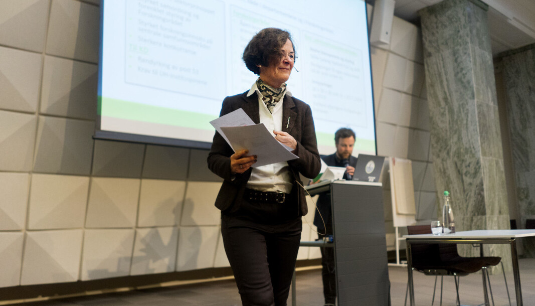Finansieringsutvalget ved leder Siri Hatlen presenterte sine forslag torsdag 17. mars. Utvalgets mandat har vært å vurdere finansieringsordningen, arbeidsrelevans og etter- og videreutdanning ved universiteter og høgskole Finansieringsutvalget ved leder Siri Hatlen presenterte sine forslag torsdag 17. mars. Utvalgets mandat har vært å vurdere finansieringsordningen, arbeidsrelevans og etter- og videreutdanning ved universiteter og høgskole