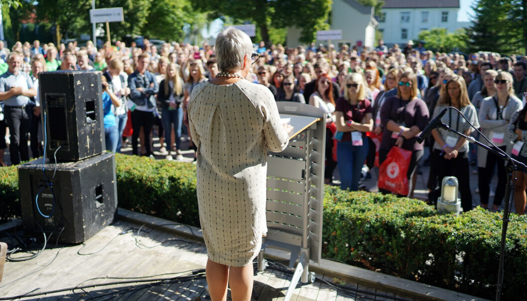 Akrivfoto fra studiestart ved Høgskolen i Innlandet, Hamar. Akrivfoto fra studiestart ved Høgskolen i Innlandet, Hamar.