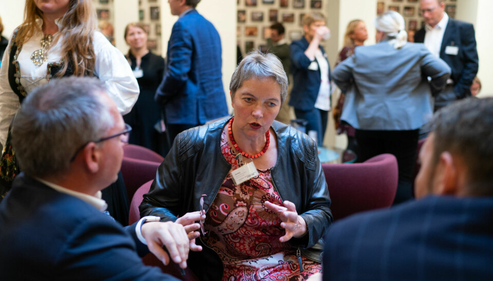 Nord-rektor Hanne Solheim Hansen på høring i Stortinget om nedleggelsen av Nesna.