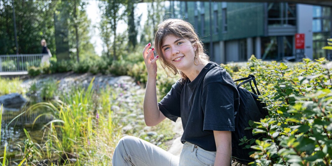 Tiril Flatebø, her avbildet ved semesterstart i 2019, mener det første året på honours-programmet har vært utrolig givende. Tiril Flatebø, her avbildet ved semesterstart i 2019, mener det første året på honours-programmet har vært utrolig givende.