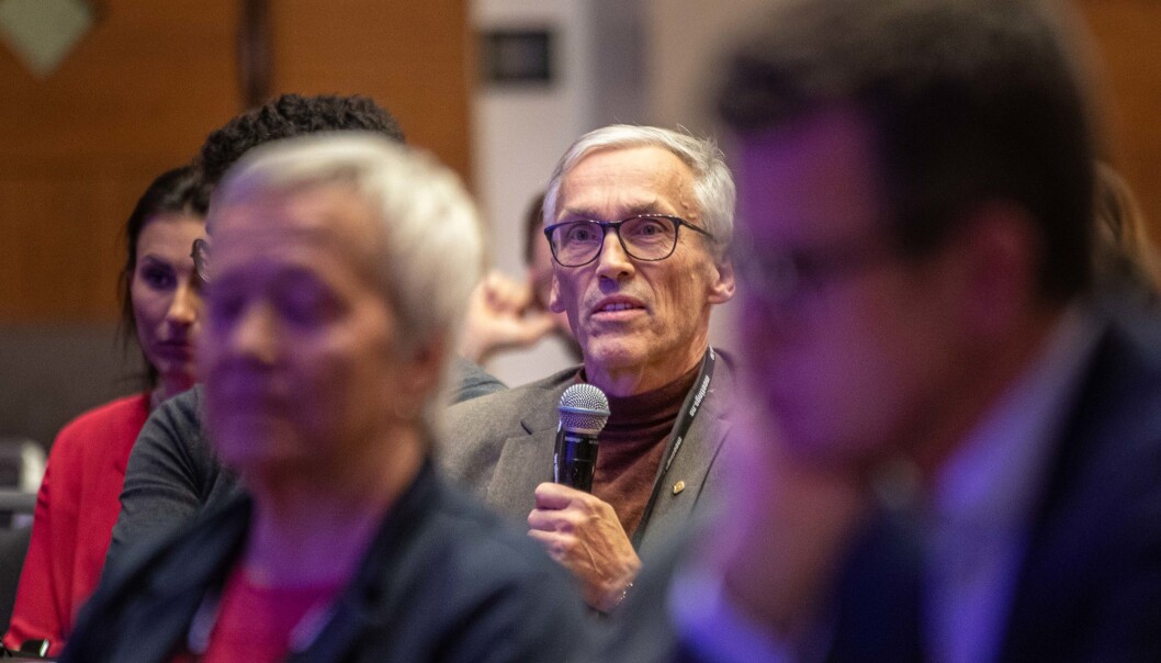 Prorektor for forskning ved NTNU, Bjarne Foss, på en UHR-konferanse i 2019. Prorektor for forskning ved NTNU, Bjarne Foss, på en UHR-konferanse i 2019.