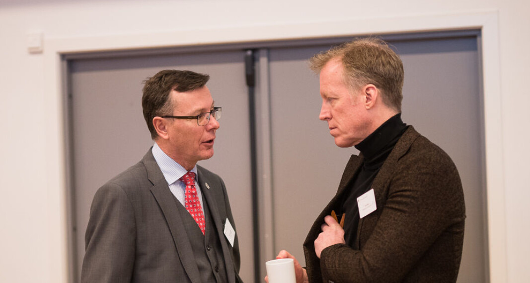 Både tidligere rektor ved Universitetet i Bergen, Dag Rune Olsen (t.v.) og OsloMet-rektor Curt Rice sluttet, eller slutter snart, i sine åremål før tiden, fordi de har fått nye rektorjobber et annet sted. Både tidligere rektor ved Universitetet i Bergen, Dag Rune Olsen (t.v.) og OsloMet-rektor Curt Rice sluttet, eller slutter snart, i sine åremål før tiden, fordi de har fått nye rektorjobber et annet sted.