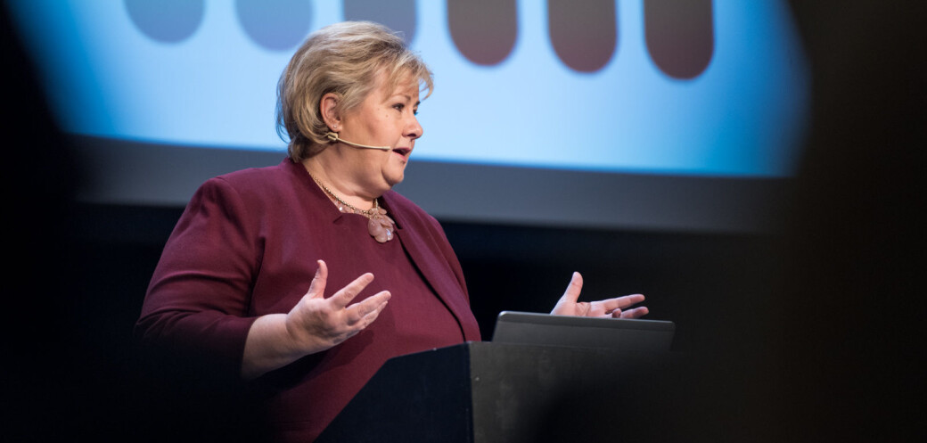 Statsbudsjettet bekrefter at når Norge, her representert ved statsminister Erna Solberg (H), satser internasjonalt, så skal studentene med, og det er en erkjennelse ANSA er veldig fornøyde med. Men så kommer bismaken, skriver innleggsforfatteren. Statsbudsjettet bekrefter at når Norge, her representert ved statsminister Erna Solberg (H), satser internasjonalt, så skal studentene med, og det er en erkjennelse ANSA er veldig fornøyde med. Men så kommer bismaken, skriver innleggsforfatteren.