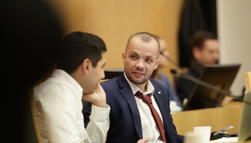 Alexander Lundgreen er en av 163 tidligere psykologistudenter i Ungarn som har gått til sak mot staten. Her er han i tingretten. Alexander Lundgreen er en av 163 tidligere psykologistudenter i Ungarn som har gått til sak mot staten. Her er han i tingretten.