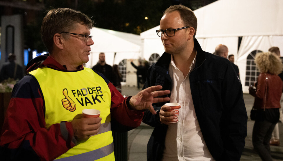 UiO-rektor Svein Stølen var faddervakt i fjor, og skal vera det i år òg. Dei fire største utdanningsinstitusjonane i Oslo stiller med representantar frå leiinga, frå OsloMet kjem det heile fem.