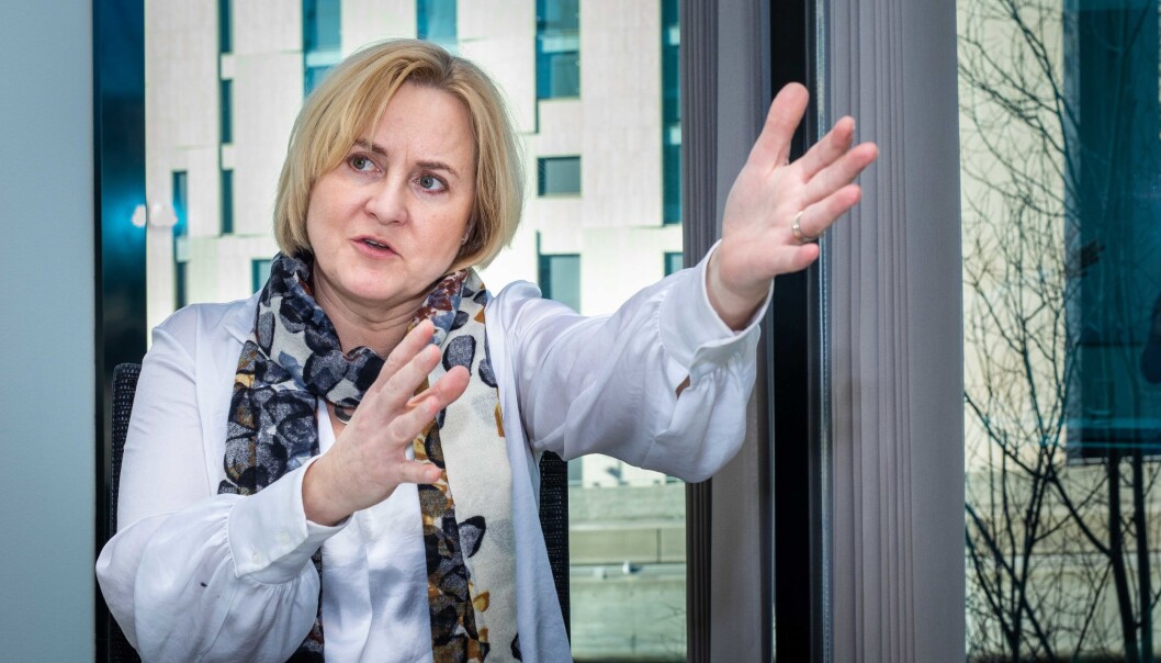 Helga Aune ledet utvalget som la frem forslaget til ny Lov om universiteter og høgskoler. Helga Aune ledet utvalget som la frem forslaget til ny Lov om universiteter og høgskoler.