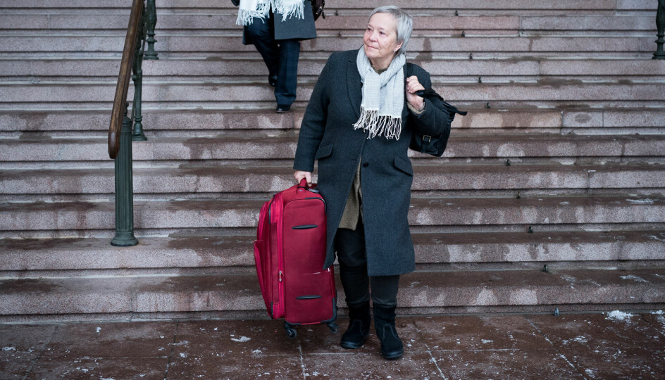 Rektor ved Høgksolen i Innlandet,Kathrine Skretting er klar for å flytte ut av rektorkontoret ved høgskolen 1.mai. Bildet er fra Kontaktkonferansen i 2016 da hun ennå 'bare' var rektor ved det som het Høgskolen i Lillehammer.
