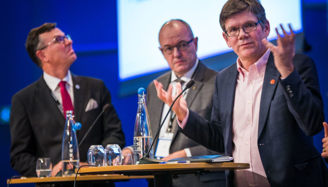På QS-lista: UiB-rektor Dag Rune Olsen, tidligere NTNU-rektor Gunnar Bovim og UiO-rektor Svein Stølen. På QS-lista: UiB-rektor Dag Rune Olsen, tidligere NTNU-rektor Gunnar Bovim og UiO-rektor Svein Stølen.