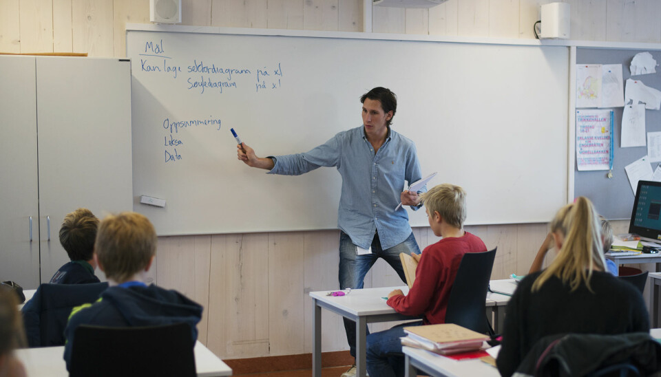 Sebastian Stephansen, tidligere lærerstudent ved HiOA, har nå fast jobb ved Morellbakken skole.