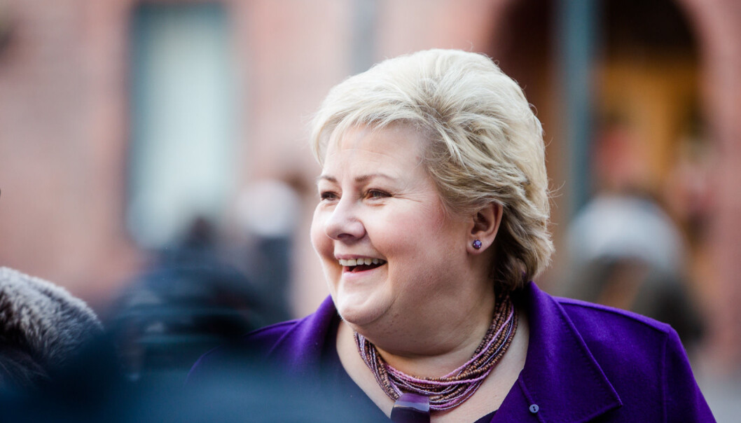 — Teknologisk utvikling, digitalisering og det grønne skiftet vil føre til at enkelte jobber forsvinner, nye kommer til og at arbeidsoppgaver endrer seg, sier statsminister Erna Solberg. — Teknologisk utvikling, digitalisering og det grønne skiftet vil føre til at enkelte jobber forsvinner, nye kommer til og at arbeidsoppgaver endrer seg, sier statsminister Erna Solberg.