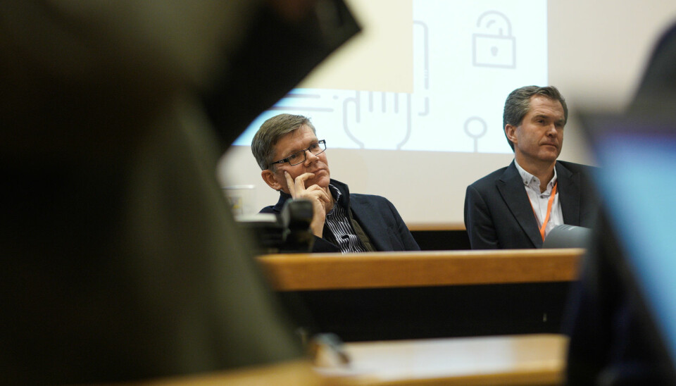 Svein Stølen, rektor ved Universitetet i Oslo, og John Arne Røttingen, direktør i Forskningsrådet. Foto: Ketil Blom Haugstulen