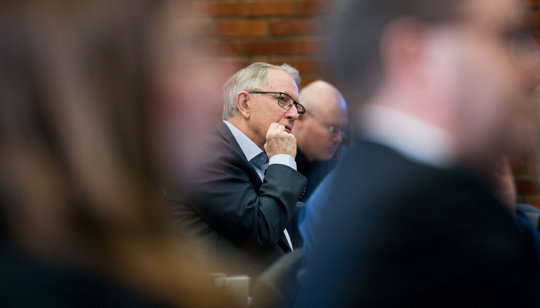 Styrelder for Høgskolen på Vestlandet Arvid Hallén på Kontaktkonferansen. Styrelder for Høgskolen på Vestlandet Arvid Hallén på Kontaktkonferansen.