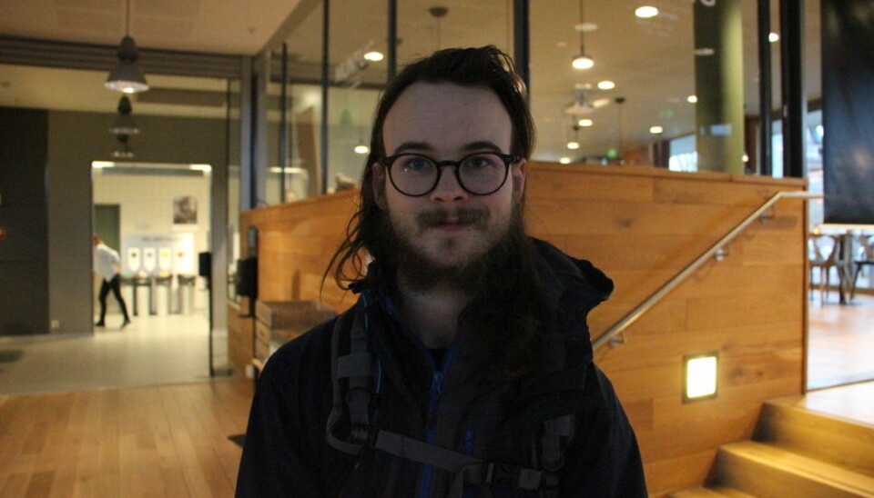 Alexander Jansen er student ved Det humanistiske fakultetet. Foto:Anne Skifjeld