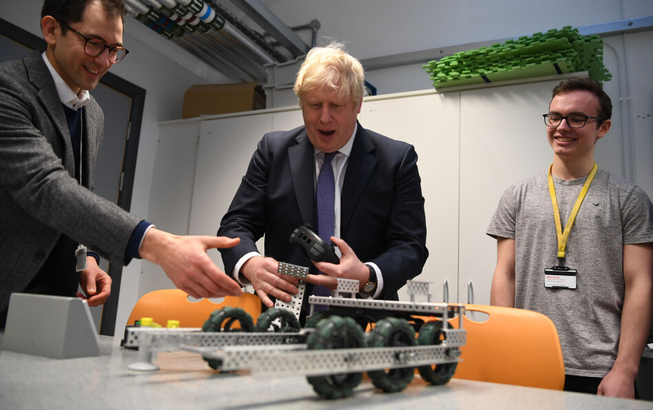 Boris Johnson, ledet av kampanjen for å få britene til å forlate EU. Drøyt tre år senere ble han Storbritannias statsminister, med ansvar for å ta landet ut av EU. I dag skjer det. Her er han avbildet tidligere denne uka ved et besøk på King's College. Foto: Daniel Leal-olivas, Pa Photos / scanpix Boris Johnson, ledet av kampanjen for å få britene til å forlate EU. Drøyt tre år senere ble han Storbritannias statsminister, med ansvar for å ta landet ut av EU. I dag skjer det. Her er han avbildet tidligere denne uka ved et besøk på King's College. Foto: Daniel Leal-olivas, Pa Photos / scanpix