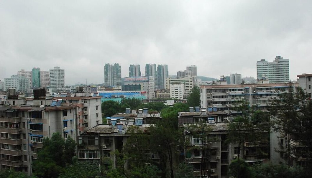 Storbyen Wuhan i Hubei-provinsen i Kina. Storbyen Wuhan i Hubei-provinsen i Kina.