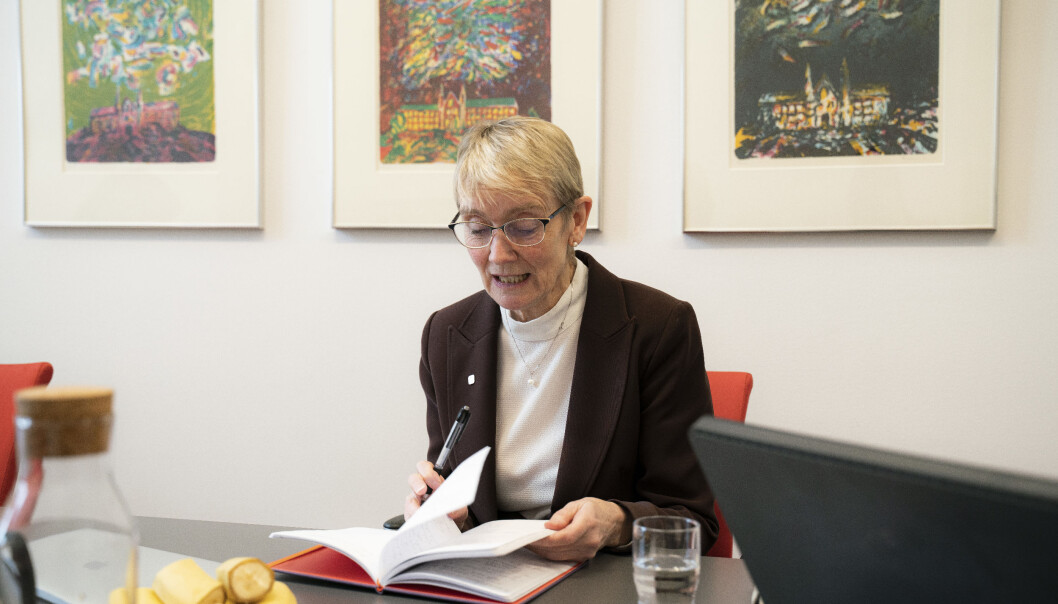 Anne Borg, rektor ved NTNU, melder om digital undervisning som hovedregel høsten 2020. Anne Borg, rektor ved NTNU, melder om digital undervisning som hovedregel høsten 2020.