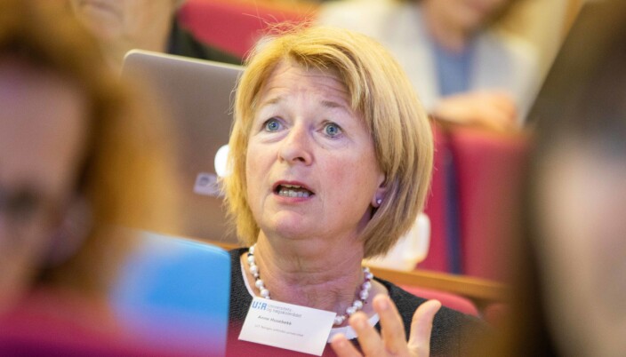 — Jeg har ikke oppfattet at det er noen interessemotsetninger mellom oss her, sier tidligere rektor ved UiT, Anne Husebekk, som sitter i utvalget Asheim har oppnevnt. — Jeg har ikke oppfattet at det er noen interessemotsetninger mellom oss her, sier tidligere rektor ved UiT, Anne Husebekk, som sitter i utvalget Asheim har oppnevnt.