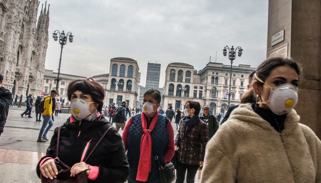 En rekke personer har testet positivt for koronaviruset i Italia. Bildet er fra Milano onsdag. Foto: IPA/NTB Scanpix En rekke personer har testet positivt for koronaviruset i Italia. Bildet er fra Milano onsdag. Foto: IPA/NTB Scanpix